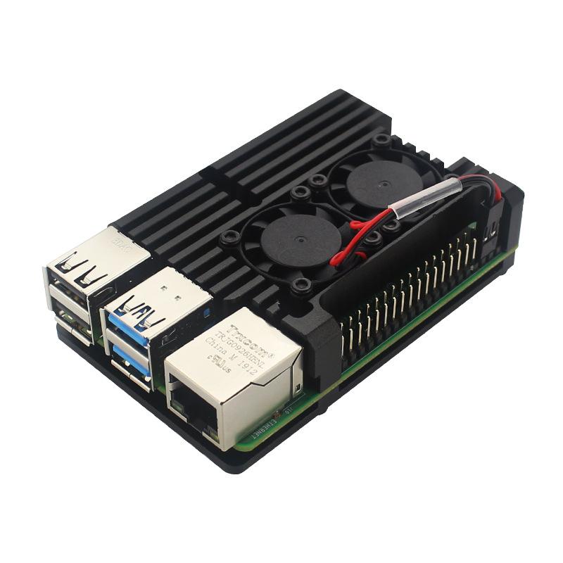 Металлический корпус с пассивным охлаждением для Raspberry Pi 3B и 4, Корпус-замена из алюминиевого сплава с совместимостью для медного радиатора