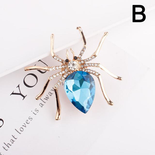 Модные имитации хрустальных брошей-пауков, роскошные броши-насекомые со стразами, аксессуары для одежды, ювелирные изделия для вечеринок, подарки