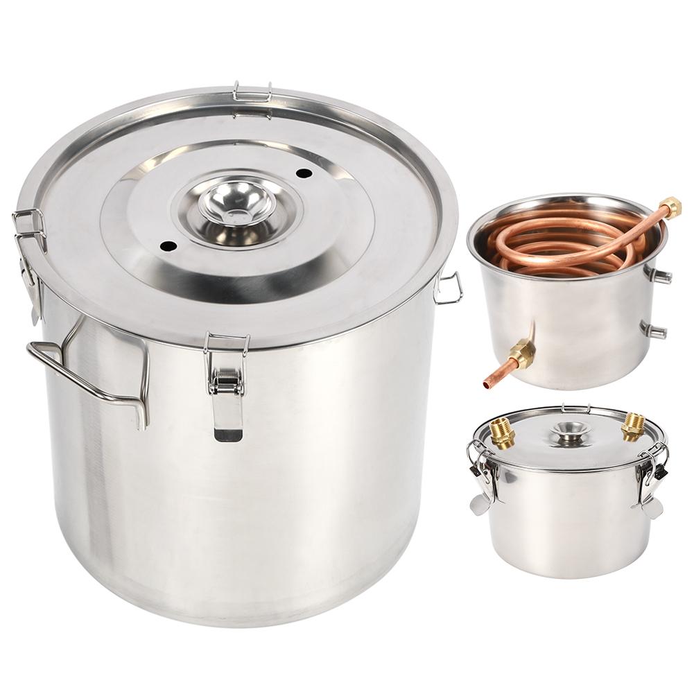 Система дистилляции из 3 горшков, небольшой набор для домашнего пивоварения, оборудование для приготовления вина, дистиллятор для воды