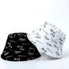Fashion Reversible Travel Korea Letters Fishing Sun Hat Fisherman Hat Panama Hat Bucket cap