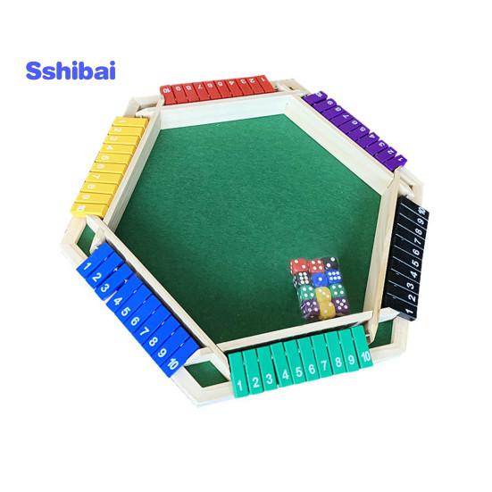 Настольная игра «Закрой коробку» с 12 кубиками, для 1–6 игроков Дети Взрослые Семейное развлечение Обучающая стратегия математических чисел Деревянная настольная игра Подарок на день рождения