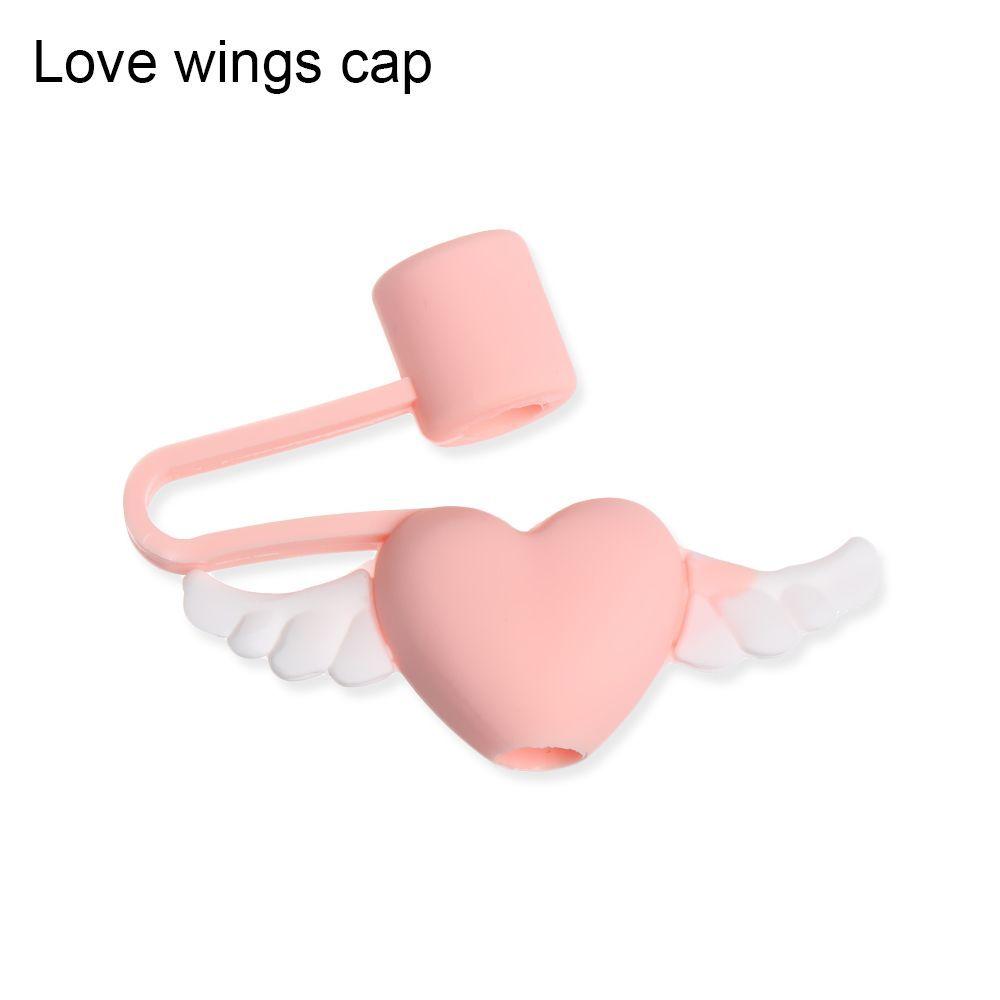 Airtight Splash Proof Cartoon Plugs Cover Drinking Dust Cap Silicone Straw Plug Cup Accessories