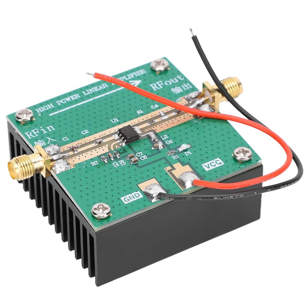 1W Amplifier with Heatsink RF Power Amplifier 2.4GHZ RF Amplifier Radio Amplifier RF2126 RF Power Amplifier 400‑2700MHz 2.4GHZ