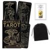 Набор карт Таро Канчаро Марсель Золотой Черный Включает Японские Инструкции к картам Таро Мешочек 78 карт [Таро и Издание] & (аутентичный)