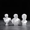 1PC Nordic Style Sculpture Greek Mythology Plaster Statue David Head Portraits Bust Mini Gypsum Statue Drawing Practice Crafts
