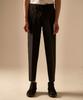 BIRD CHE Cole S Black Woolsilk Slacks