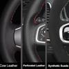 100% for BMW M Sport G20 G21 F40 F44 G22 G23 G30 G31 G32 G11 Hand Stitched black Genuine Leather suede Car Steering Wheel Cover