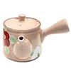 Hasami ware by Yamashita with a glazed camellia and floral approximately 450ml teapot, hand-painted Touen, pattern,