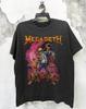 Megadeth Vic Goes To Hell 1991 Винтажная Графическая Футболка Thrash Metal Группы
