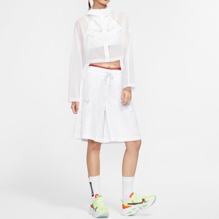 Nike Куртки Женские Белые С Капюшоном Тонкие Другое CT0765-100