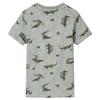 T-shirt pour enfants mélange kaki clair 92/104/116/128/140