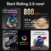 Y21 Helmet Headphones Bluetooth 5.4 Waterproof Noise Reduction Headphones with Fm Radio Sos Warning Light Custom Rgb Audio