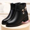Winter Women Boots Fashion Warm Female Boots Chunky Heels Comfortable Short Bare Boot Winter Boots Woman