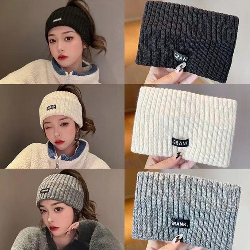 Elastic Knitted Headbands Hat Wide Hair Bands Sports Accessories Women Headband Women Girl