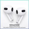 Apple Беспроводные наушники AirPods 3 360° Объемный Пространственный Звук Сенсорное Управление Автоматическое Сопряжение HD Чистый Звонок Легкие Спортивные Bluetooth-Наушники