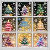 2/3/5PCS Christmas Electrostatic Window Clings Decor Set - Snowman Snowflake Tree Stickers For Glass Door Shop Display