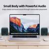 1 Pair of Portable Mini Speakers for Desktops and USB Compact PC Speakers with 3D Surround Sound Laptops, Powered,