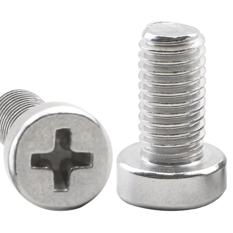 Винт крепежный из нержавеющей стали 304, тонкая крестообразная цилиндрическая головка, размеры M3/M4/M5/M6