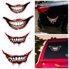 Self-Adhesive Evil Tooth Car Decal Motorcycle Helmet Sticker Bloody Lips Dark Personality