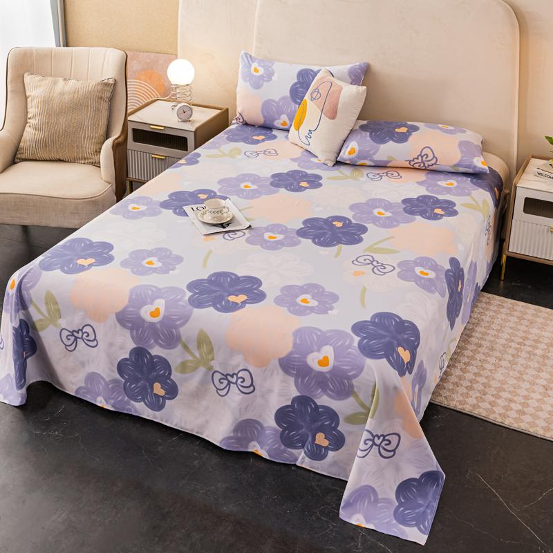 Простыни в цветочном стиле, мягкие, плоские простыни, домашнее постельное белье, односпальные/двуспальные/размера «queen-size», простыни sabanas para cama (Наволочка Нужен заказ)