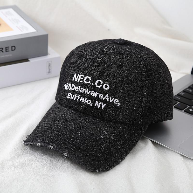Новые и старые бейсболки с вышитыми буквами, рваные ветрозащиты, мужские и женские солнцезащитные кепки, персонализированные повседневные кепки в стиле ретро.