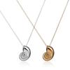 Fashion Gift Beach Style Choker Collar Vintage Chain Pendant Sea Snail Shell Round Conch Necklace