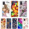 Чехол для Samsung Galaxy A51 Силиконовый Прозрачная Задняя Крышка Чехол для Телефона для Samsung A51 A515 A71 Мягкий Чехол 6.5 дюймов Кот Цветок Маска Capa