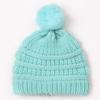 Baby Knitted Hat, Versatile Children's Autumn and Winter Hairball Warm Hat, Warm Baby Wool Hat