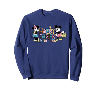 Свитшот Disney Микки Маус и Минни Маус Ретро Пастельный Счастливой Пасхи