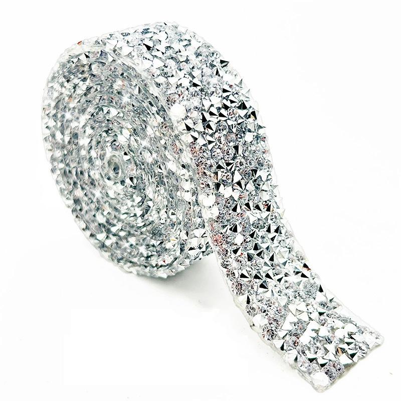 1 ярд лента отделка DIY стразы разноцветные горячей фиксации стразы 1,5 см аксессуары для одежды аппликации швейная лента