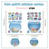 Cartoon Fish Tank Sticker Miniature Scene Sticker for Water Bottle Scrapbooking Journal Phone Case Laptop Nursery Wall