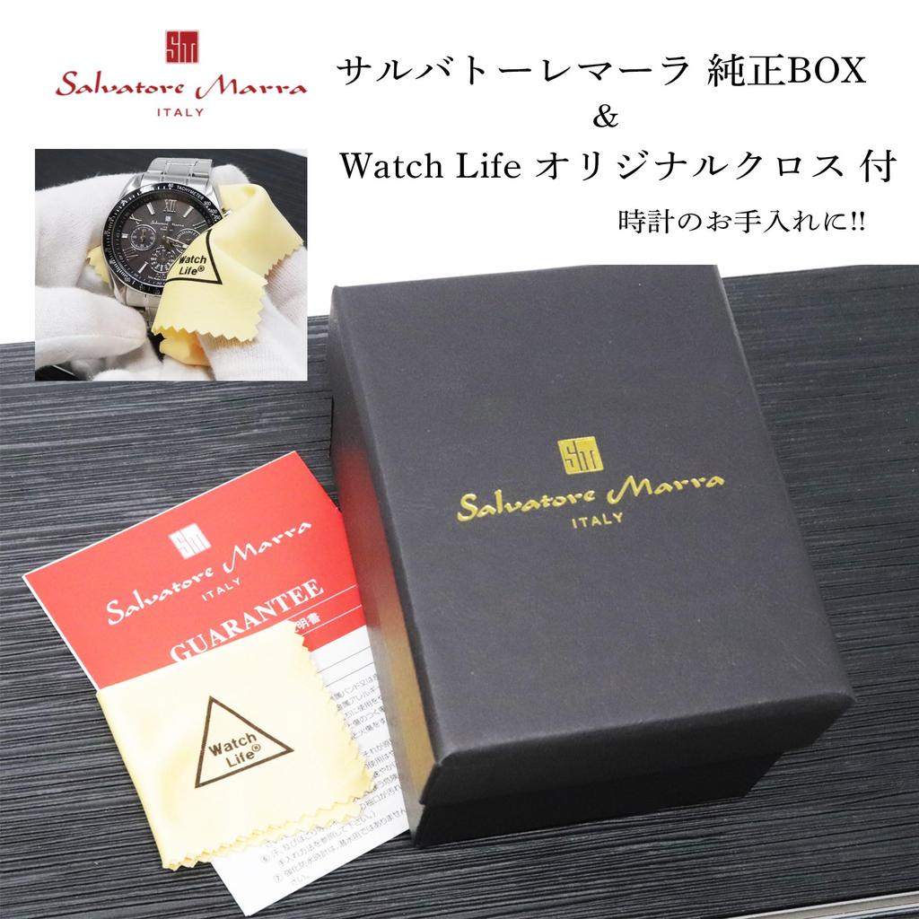 Salvatore Marra Хронограф 10 АТМ Водонепроницаемость Резиновый Японский Календарь с датой Salvatore Marra Популярный Бренд Включает Ткань для часов PG Черный x Мужские часы,