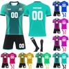 Personalised Shirts Kit Mens Girls With Name Number Custom Football Jerseys For Boys Training Suit