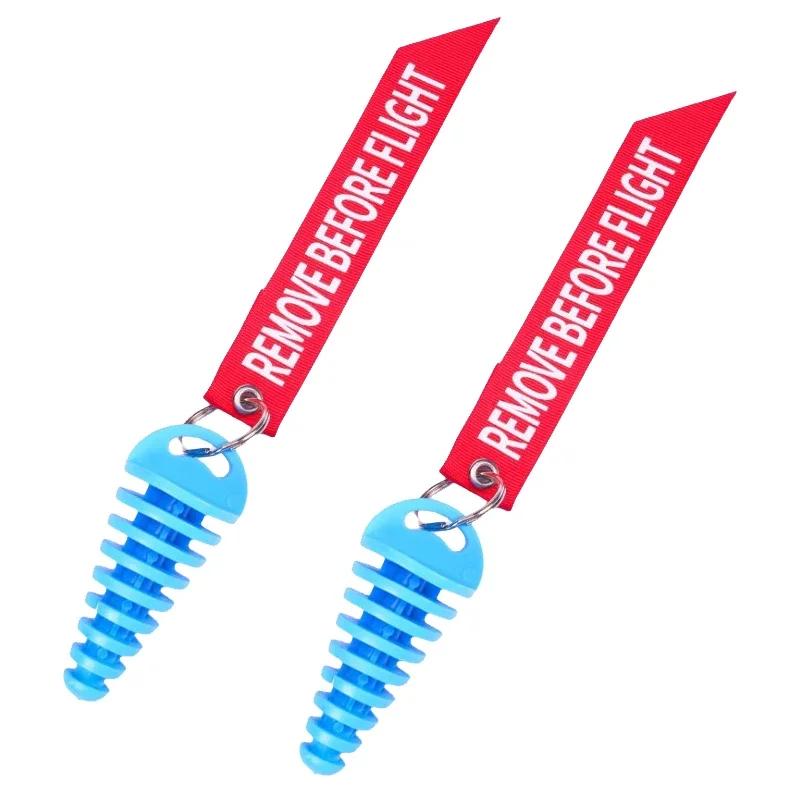 1/2Pcs Exhaust Pipe Wash Plugs Motorcycle Motocross Tailpipe Rubber Keychain Air Bleeder Plug Silencer Wash Plug Pipe Protector