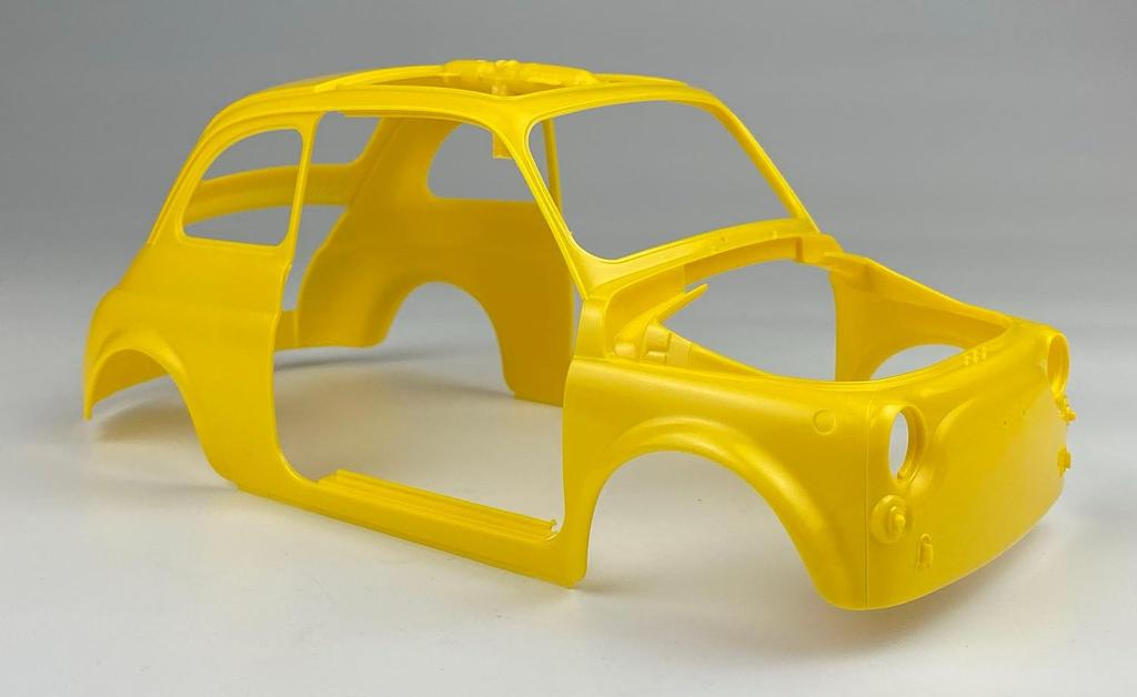 Fiat 500F 1968 Багажник на крышу в комплекте пластиковая модель PIT006 Platts/Italeri 1/12 (автомобиль)