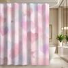 1pc Bathroom Shower Curtain for Wedding Anniversary Celebration, Love Charity, Includes 12 Hooks, 70.87x70.87inch Home Decor