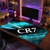 Cristiano Ronaldo Custom Large Mouse Pad, Personalized Name Text Print, Football Logo Non‑Slip Desk Mat Gaming Gift