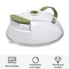 Food Cover with Water Steamer Integrated Handle Splatter Guard Plate Covers Kitchen Gadgets Accessories