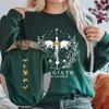 Vintage Women Long Sleeve Hoodies Pullover Casual Comfortable Fourth Wing Double Sided Sweatshirt Basgiath War College