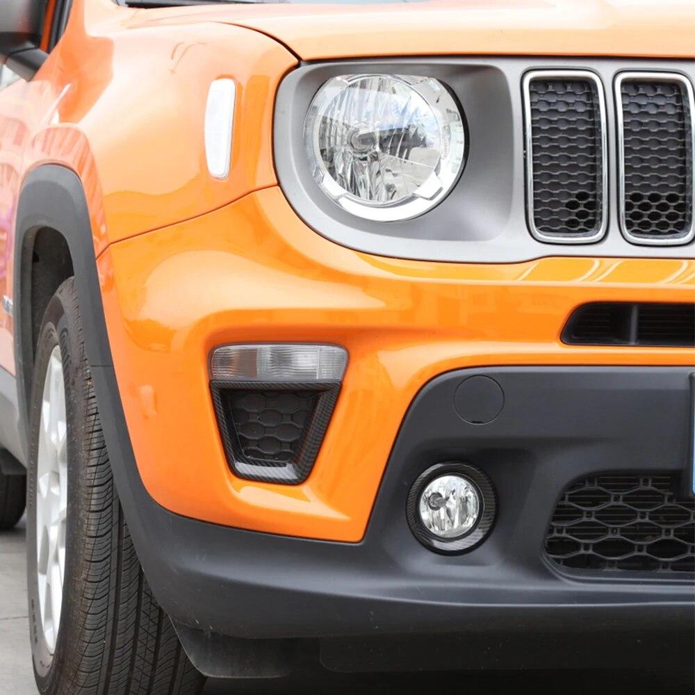 Передняя противотуманная фара автомобиля, декоративная крышка для лампы указателя поворота для Jeep Renegade 2022 2023, капоты, внешние аксессуары