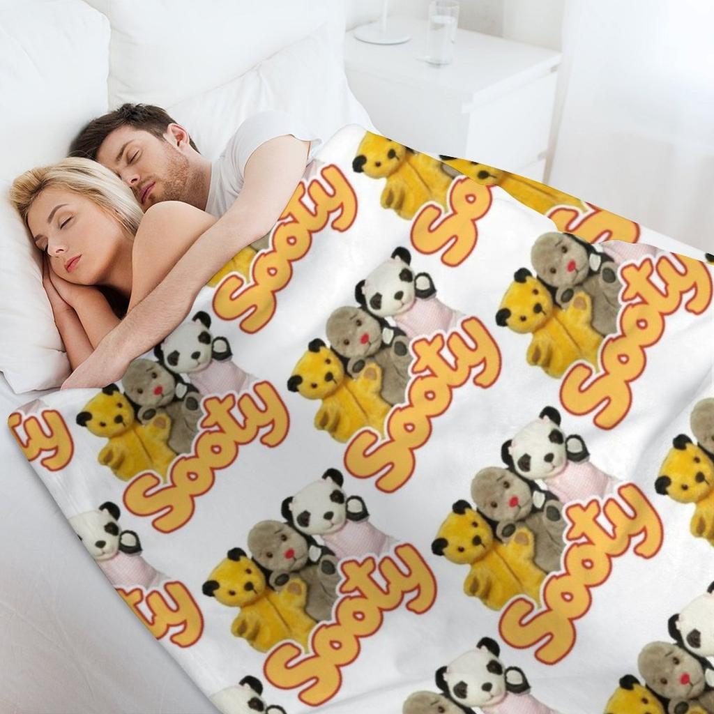 Sooty and sweep Throw Blanket Furry Luxury St Luxury Hairy Blankets