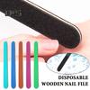 20/100Pcs 100/180 Grit Wooden Nail Files Compact Portable Multipurpose DIY Disposable Nail Files Manicure Tool Set