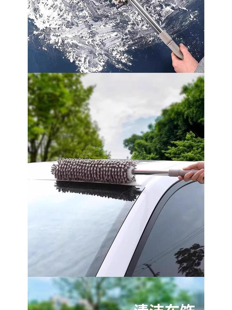 Retractable Feather Duster for Efficient Dust and Ash Removal - Perfect for Ceiling and Household Cleaning