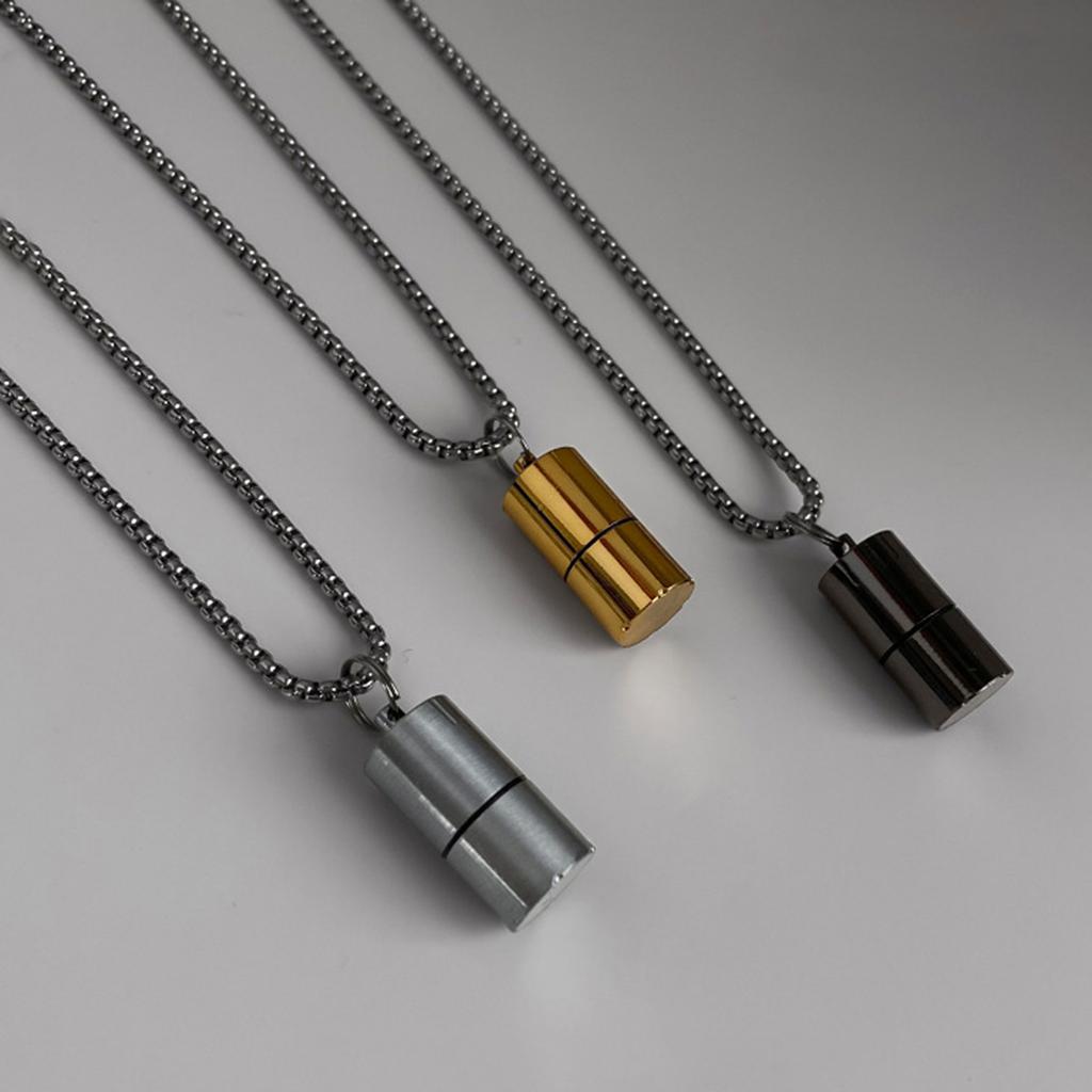 Для креативных мини-зажигалок для чехла, ожерелья для титановой стали, кулон-цепочка, хип-хоп, вечерние ювелирные изделия, подарок, зажигалки, кулон-ожерелье