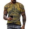 Summer New 3D Digital Printed Eye Series Men's Short Sleeved T-shirt