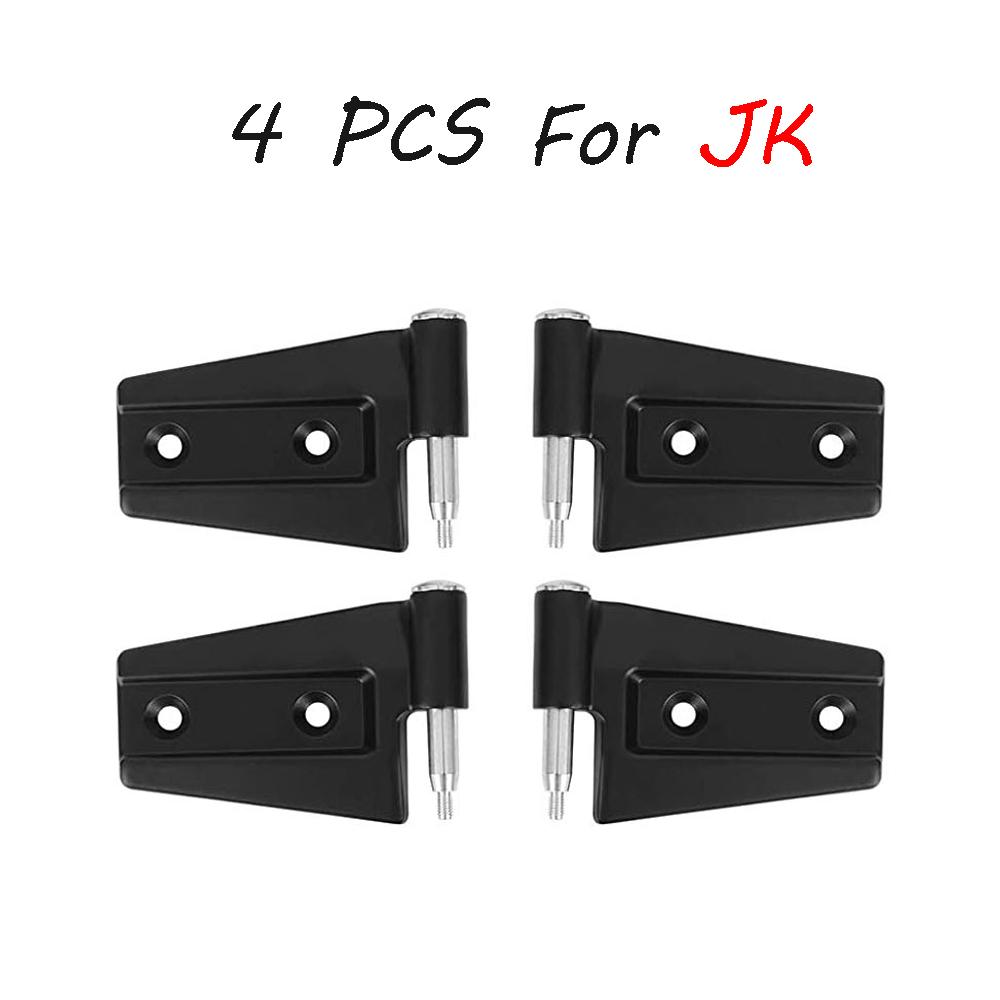 Алюминиевый покрытый дверной шарнир для Jeep Wrangler JK JL JT 2007+ Road Steel Door Hinge Kit Not Door Hinge Cover Decor