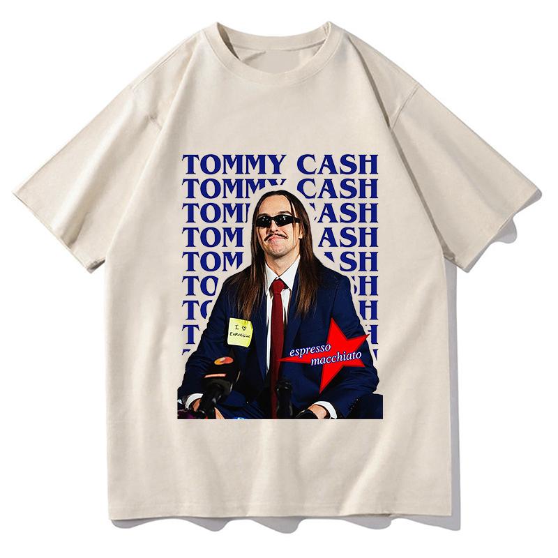 Новинка Евровидения 2025 Футболка Tommy Cash Унисекс Унисекс Оверсайз Тренд Футболка с коротким рукавом Унисекс 100% Хлопок Топы Streetwear Топы