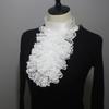 Victorians Colonial Jabot Collar Steampunk Ruffle Lace Detachable False Collar Shirt Front Necktie Halloween Costume
