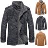 New Winter Mens Jacket and Coat Top Quality Leather Jacket Smart Casual Fur Plus Velvet Jacket