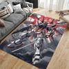 Robot Warrior with Red Symbol suitable as a non-slip mat for the living room or bedroom sofa